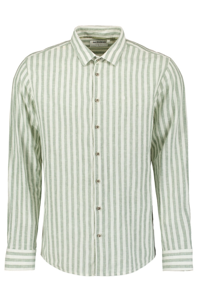 OVERHEMD MET VERTICALE STREPEN 27470224SN 050 GREEN